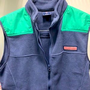 Fleece zip vest with pockets